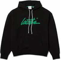 Lacoste SS22 Black Logo Print Hoodie Long Sleeve Sweatshirt SH2778-DNQ Lacoste SS22 Black Logo Print Hoodie Long Sleeve Sweatshirt SH2778-DNQ