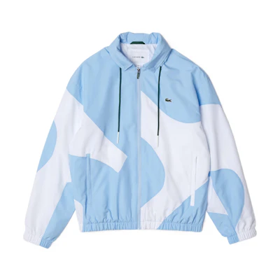LACOSTE SS22 Colorblock Long-Sleeve Sports Jacket Blue BH2586E7B