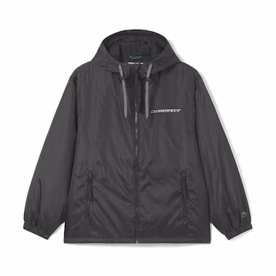 LACOSTE SS23 Solid Color Hooded Jacket Black France Edition. BH0125-C31