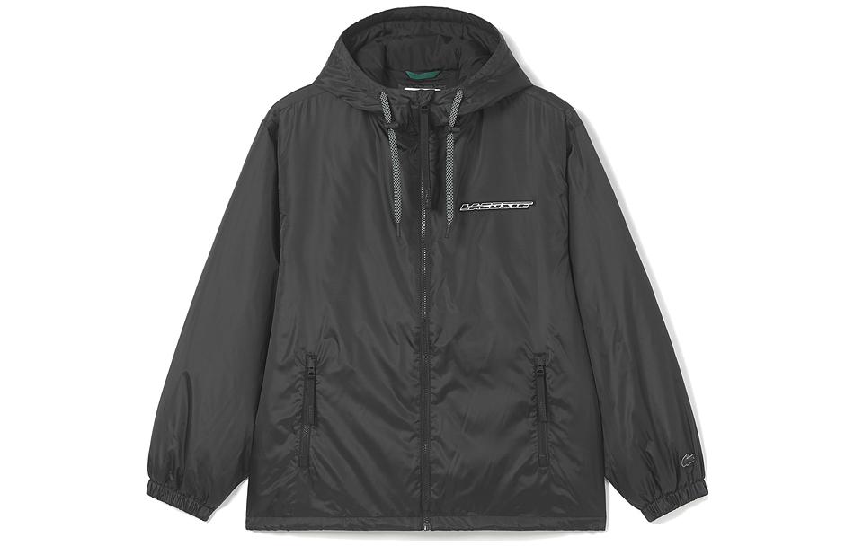 LACOSTE SS23  Solid Color Hooded Jacket Black France Edition. BH0125-C31 圖 2