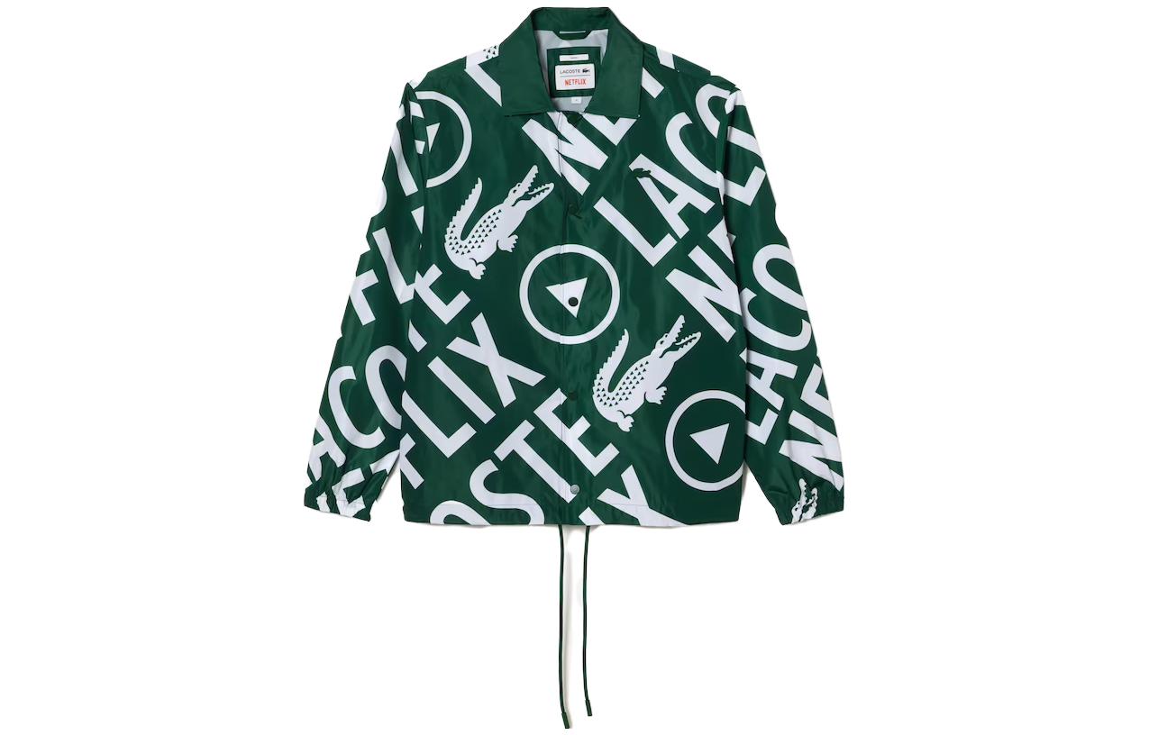 LACOSTE SS23 All-Over Crocodile Logo Waterproof Jacket Unisex BH7339