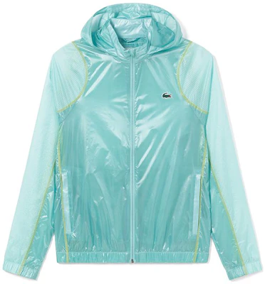 Lacoste SS23 Blue Logo Print Patchwork Hooded Jacket BH5047-BR8 Order Lacoste SS23 Blue Logo Print Patchwork Hooded Jacket BH5047-BR8