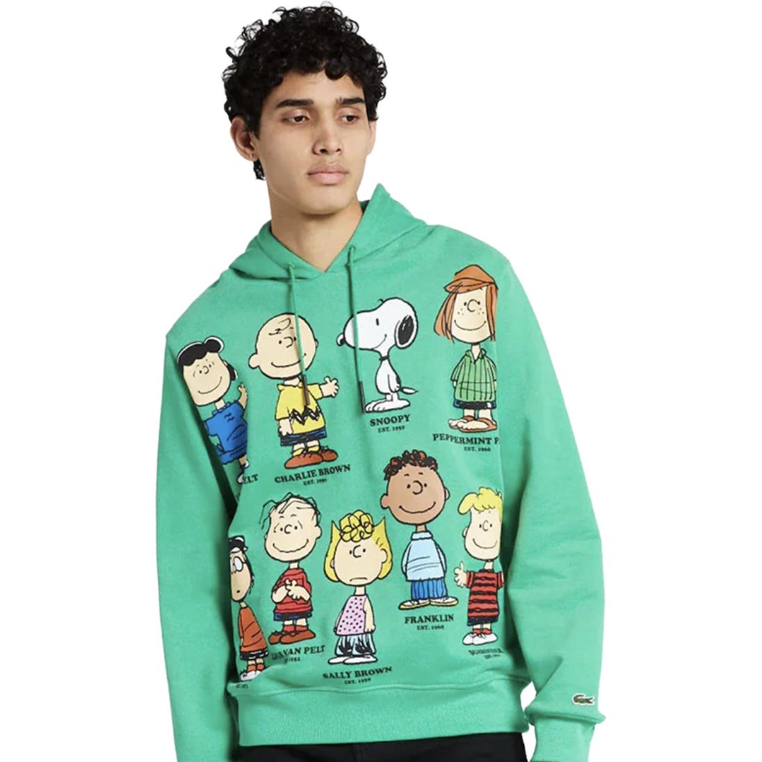 Lacoste SS23 Casual Cartoon Letter Print Hoodie Unisex SH7758 圖 3