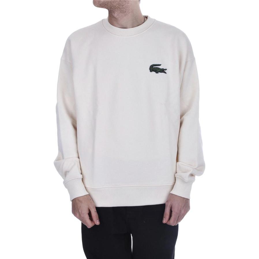 Lacoste SS23 Logo Embroidered Unisex Sweatshirt Cream White SH6405-XFJ 圖 4