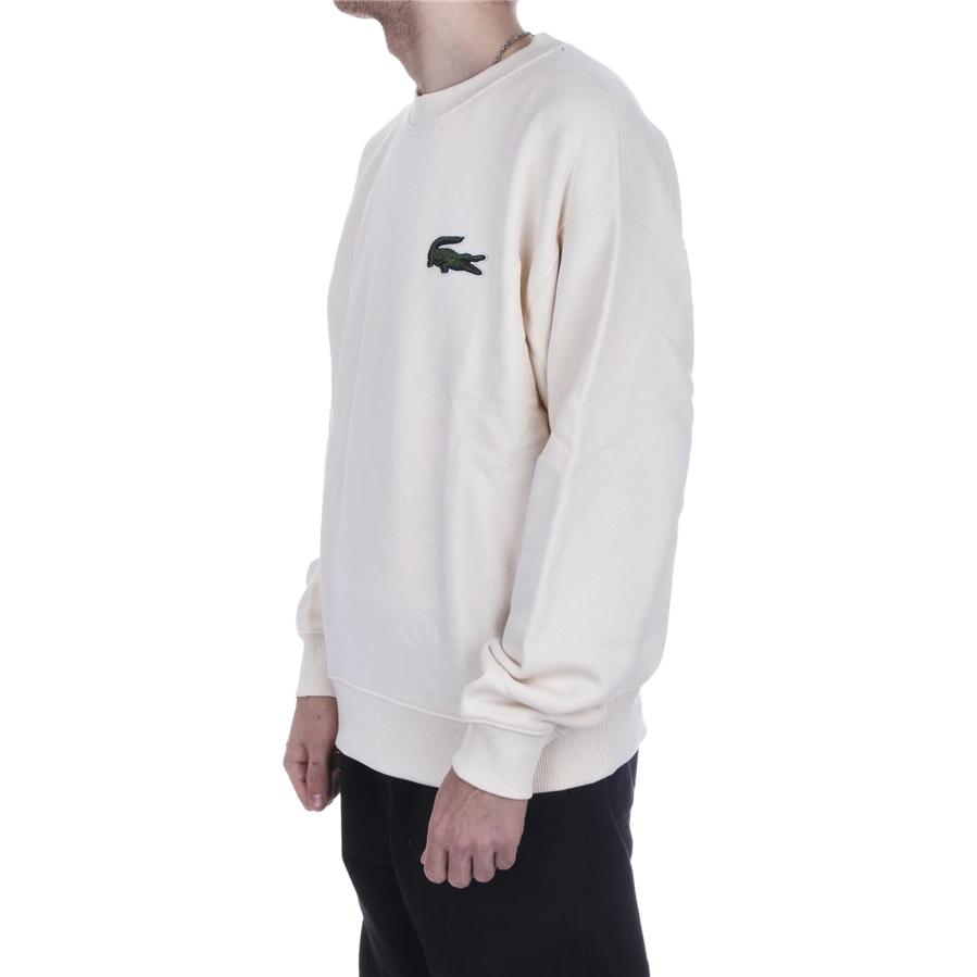 Lacoste SS23 Logo Embroidered Unisex Sweatshirt Cream White SH6405-XFJ 圖 5