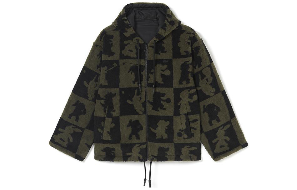 Order LACOSTE SS23 兔年限定卡通雙面連帽外套 黑色 男女同款 BH7372-V1I