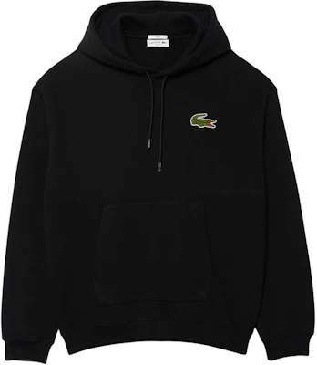 Lacoste Unisex Black Hoodie - Comfortable Loose Fit with Embroidered Logo SH2754-031 Buy Lacoste Unisex Black Hoodie - Comfortable Loose Fit with Embroidered Logo SH2754-031