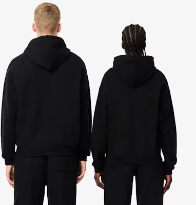Lacoste Unisex Black Hoodie - Comfortable Loose Fit with Embroidered Logo SH2754-031 Shop Lacoste Unisex Black Hoodie - Comfortable Loose Fit with Embroidered Logo SH2754-031