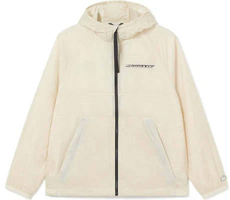 Lacoste Unisex Cream White Loose Fit Zip-Up Hoodie Jacket BH0122-AJ8 Buy Lacoste Unisex Cream White Loose Fit Zip-Up Hoodie Jacket BH0122-AJ8