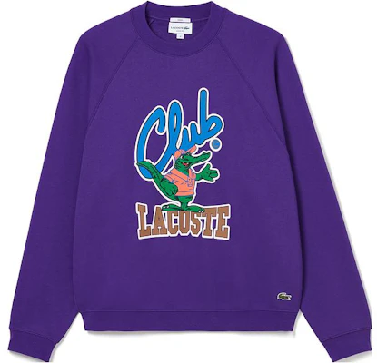 Lacoste Unisex Loose Fit Alphabet Crewneck Pullover Sweatshirt SH1536 Buy Lacoste Unisex Loose Fit Alphabet Crewneck Pullover Sweatshirt SH1536