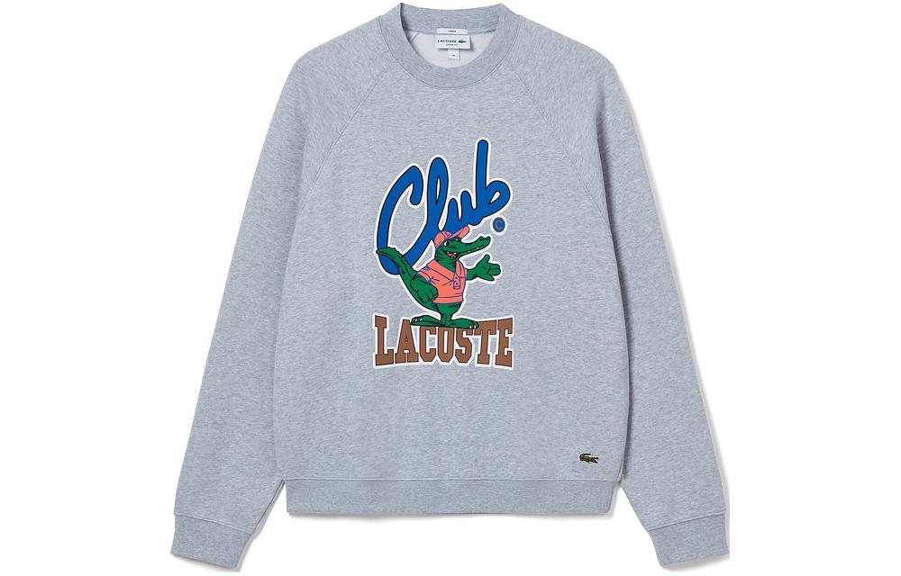 Purchase Lacoste Unisex Loose Fit Alphabet Crewneck Pullover Sweatshirt SH1536
