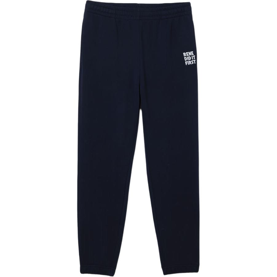 Order LACOSTE Unisex Navy Blue Joggers with Comfy Letter Print Design XH0145-166