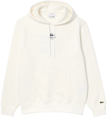 Lacoste 男女款白色連帽衫帶Logo印花 - 舒適長袖上衣 SH2740-70V Order Lacoste 男女款白色連帽衫帶Logo印花 - 舒適長袖上衣 SH2740-70V