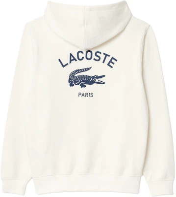 Lacoste 男女款白色連帽衫帶Logo印花 - 舒適長袖上衣 SH2740-70V Lookbook Lacoste 男女款白色連帽衫帶Logo印花 - 舒適長袖上衣 SH2740-70V