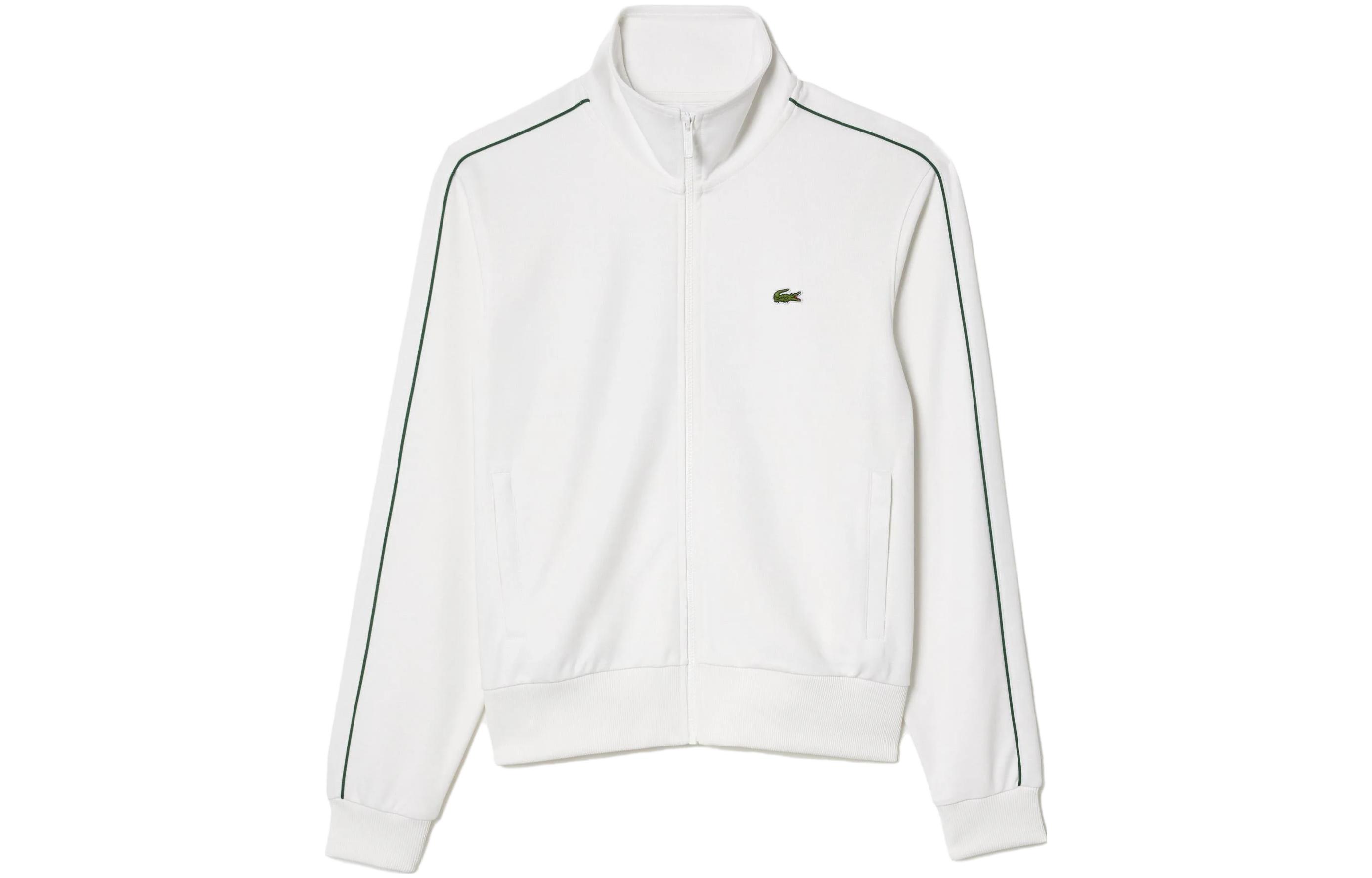 Order Chaqueta Lacoste Blanca con Cremallera y Manga Larga de Estampado Animal. SH1457-70V