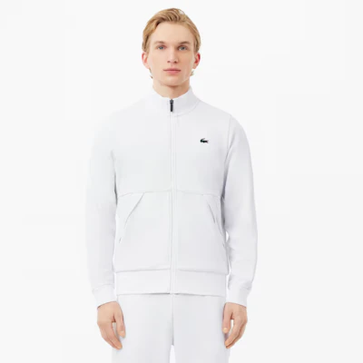 Lacoste White Zip-Up Sweatshirt with Animal Logo Plaint SH3444-Z92 Lookbook Lacoste White Zip-Up Sweatshirt with Animal Logo Plaint SH3444-Z92