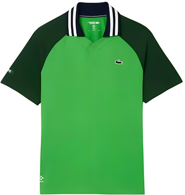 LACOSTE x Daniil Medvedev Green Striped Tennis Polo Shirt DH7381-IUX Buy LACOSTE x Daniil Medvedev Green Striped Tennis Polo Shirt DH7381-IUX