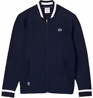 LACOSTE x Daniil Medvedev Midnight Blue Raglan Zip Jacket. SH7540-423 LACOSTE x Daniil Medvedev Midnight Blue Raglan Zip Jacket. SH7540-423