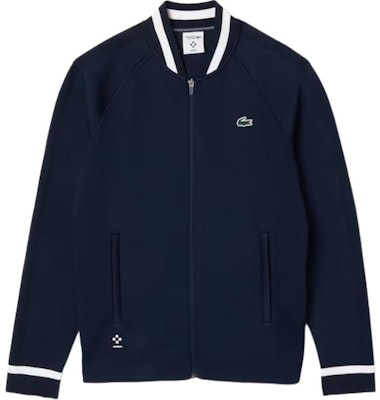 LACOSTE x Daniil Medvedev Midnight Blue Raglan Zip Jacket. SH7540-423 Order LACOSTE x Daniil Medvedev Midnight Blue Raglan Zip Jacket. SH7540-423