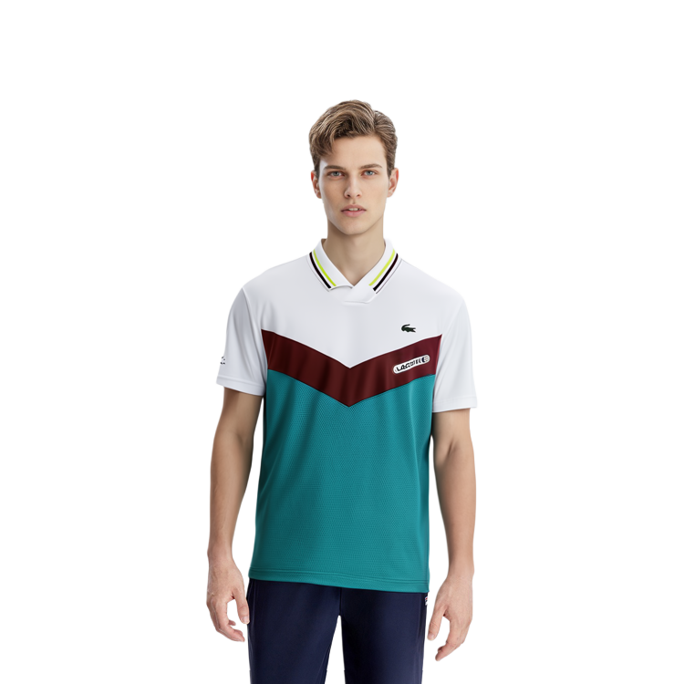 Shop LACOSTE x Daniil Medvedev Tennis Polo Shirt White Red Green  Collaboration. DH1099-Q7I