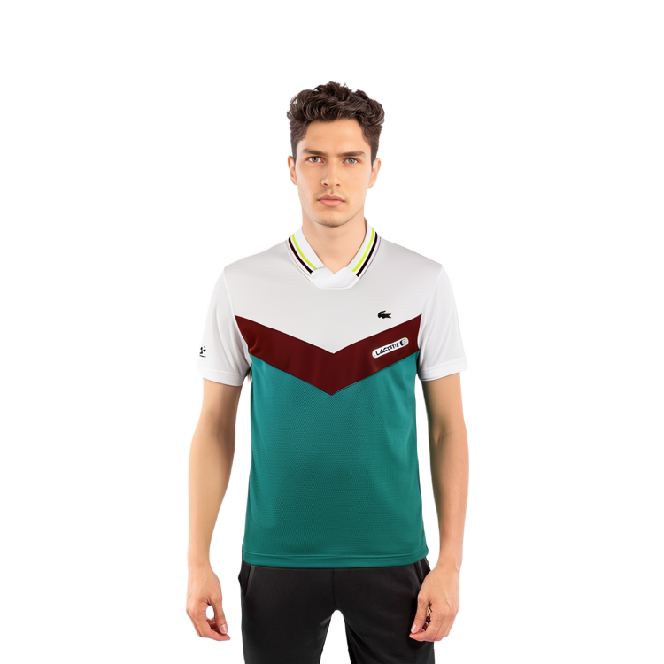 Sizing LACOSTE x Daniil Medvedev Tennis Polo Shirt White Red Green  Collaboration. DH1099-Q7I