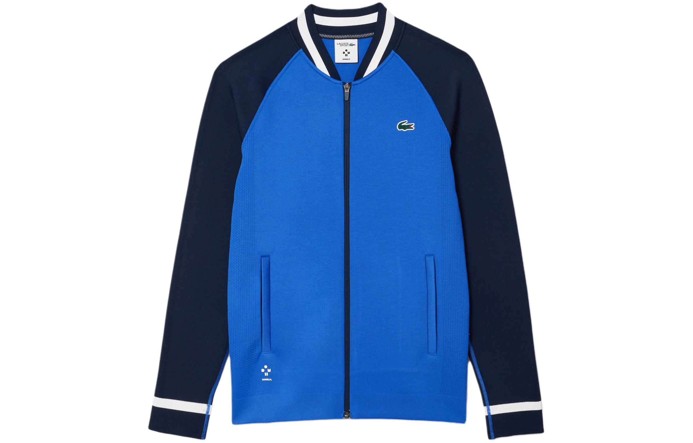 Buy LACOSTE x Daniil Medvedev Jaket Raglan Tenis Zip-Up Biru SH7540-IUU