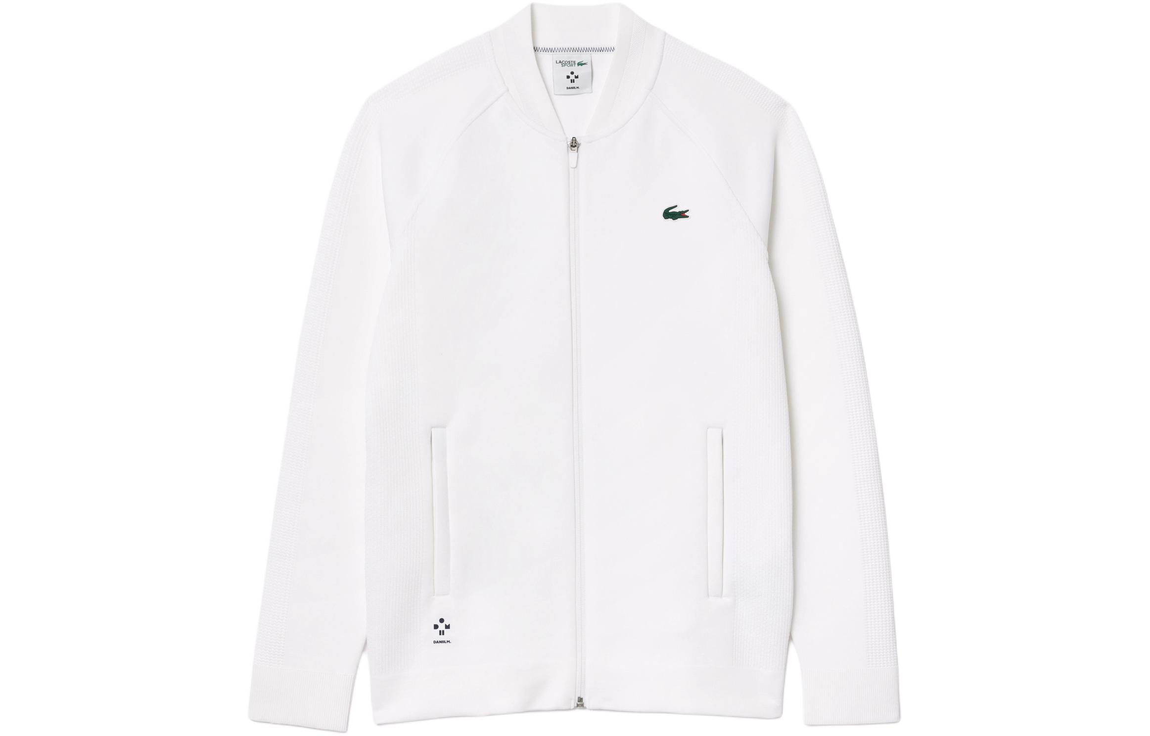 LACOSTE Daniil Medvedev Tennis Raglan Zip Jacket White SH7540-800