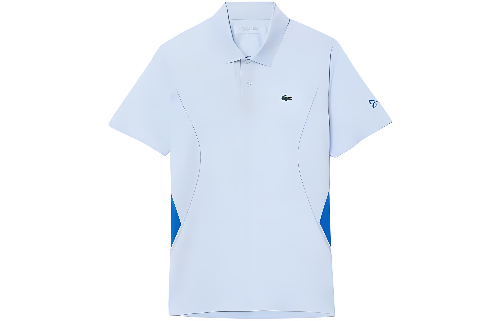 LACOSTE x Djokovic Tennis Animal Print Polo Shirt  Phoenix Blue. DH7311-J2G