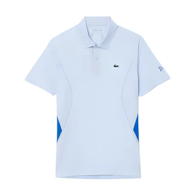 LACOSTE Djokovic Tennis Animal Print Polo Shirt Phoenix Blue. DH7311-J2G