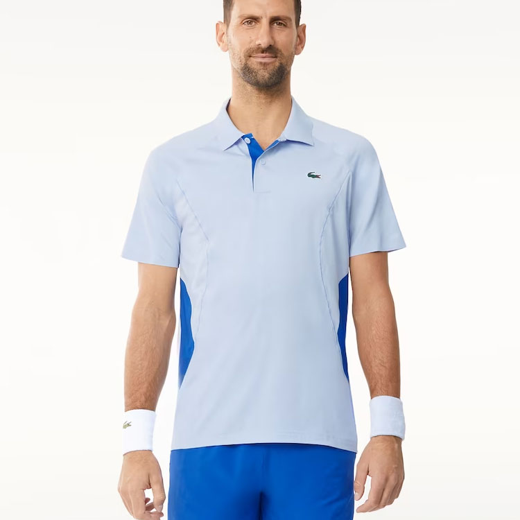 Shop LACOSTE x Djokovic Tennis Animal Print Polo Shirt  Phoenix Blue. DH7311-J2G