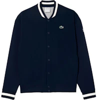 LACOSTE x Djokovic Tennis Logo High-Collar Button-Up Jacket Blue () SH0829-HHW LACOSTE x Djokovic Tennis Logo High-Collar Button-Up Jacket Blue () SH0829-HHW