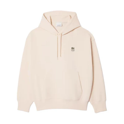 Lacoste Highsnobiety Hoodie Beige Unisex Pullover Long Sleeve Collaboration. SH9418-IIT