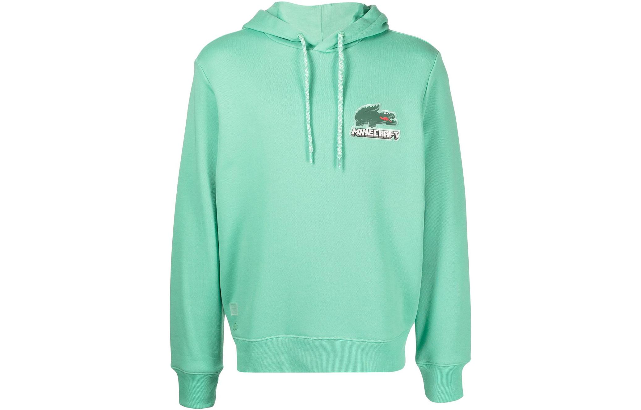 Lacoste Minecraft SS23 Mint Green Crocodile Logo Hoodie Fleece SH3849-KFV 圖 2
