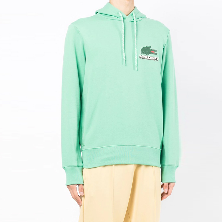 Lacoste Minecraft SS23 Mint Green Crocodile Logo Hoodie Fleece SH3849-KFV 圖 5
