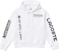 LACOSTE x Minecraft White Fleece Hoodie Winter Edition SH3815-001 LACOSTE x Minecraft White Fleece Hoodie Winter Edition SH3815-001