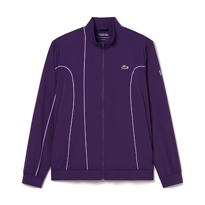 LACOSTE Novak Djokovic FW23 Tennis Zip-Up Jacket Deep Purple. BH9306-5GM