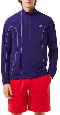 LACOSTE x Novak Djokovic FW23 Tennis Zip-Up Jacket Deep Purple. BH9306-5GM Lookbook LACOSTE x Novak Djokovic FW23 Tennis Zip-Up Jacket Deep Purple. BH9306-5GM