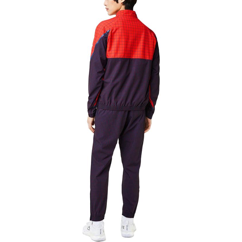 Shop LACOSTE x Novak Djokovic Red Plaid Tennis Track Jacket & Pants  Set. WH5206-BQS