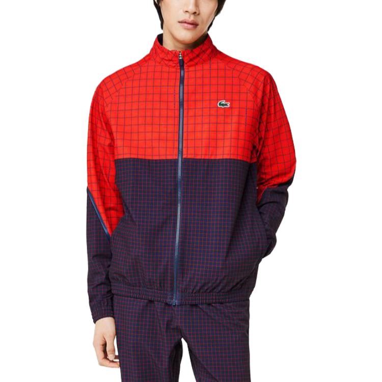Purchase LACOSTE x Novak Djokovic Red Plaid Tennis Track Jacket & Pants  Set. WH5206-BQS