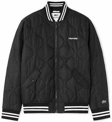 Lacoste x SMILEY Unisex Black Baseball Jacket Collaboration BH9278-031 Buy Lacoste x SMILEY Unisex Black Baseball Jacket Collaboration BH9278-031
