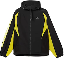 Lacoste Yellow Black Logo Outdoor Casual Zipper Hoodie Jacket BH0552-TJ6 Lacoste Yellow Black Logo Outdoor Casual Zipper Hoodie Jacket BH0552-TJ6