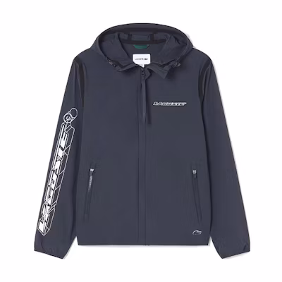 Lacoste Zip-Up Hoodie Jacket Navy Blue BH0120-KXE