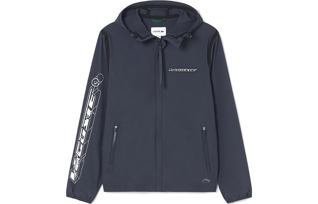 Order Lacoste Zip-Up Hoodie Jacket Navy Blue BH0120-KXE