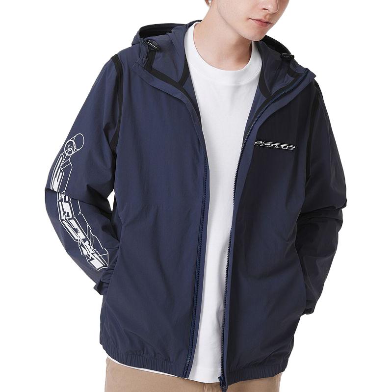 Details for Lacoste Zip-Up Hoodie Jacket Navy Blue BH0120-KXE