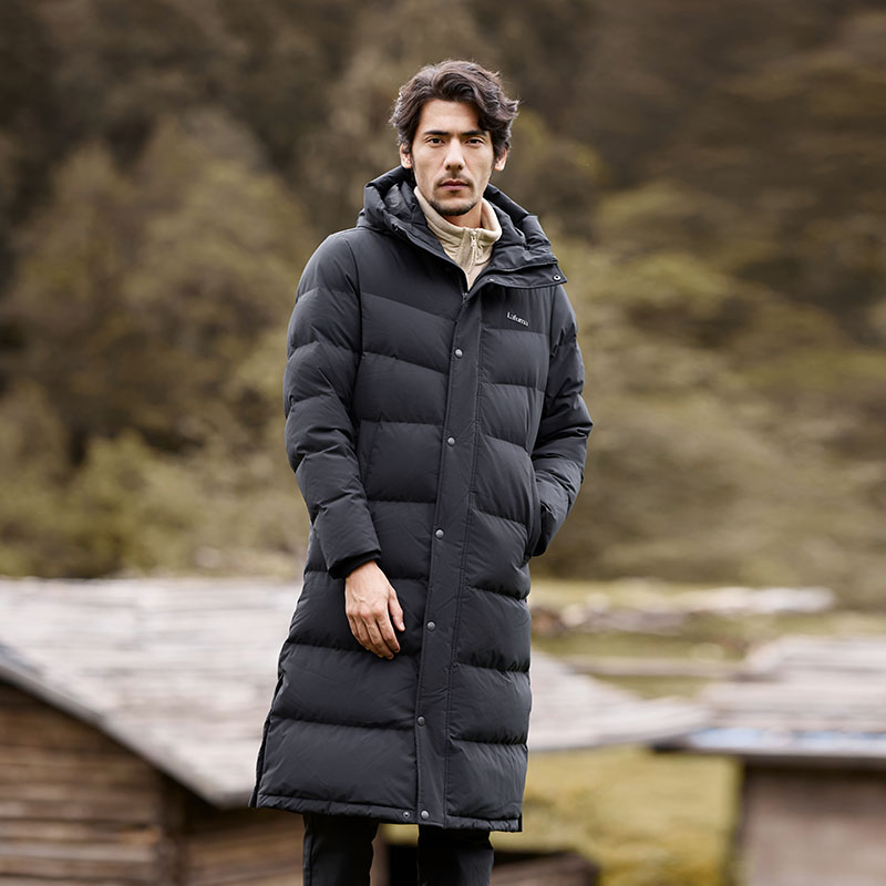 Lafuma  Black Outdoor Waterproof Down Long Parka Coat with Goose Down. LMJU3DH61 圖 4