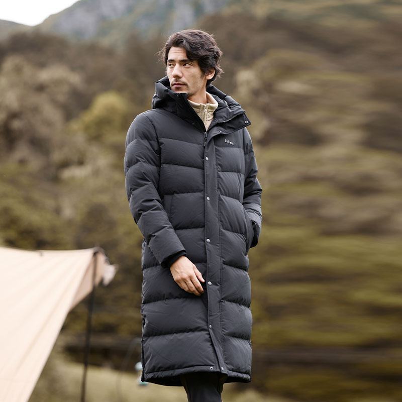 Lafuma  Black Outdoor Waterproof Down Long Parka Coat with Goose Down. LMJU3DH61 圖 5