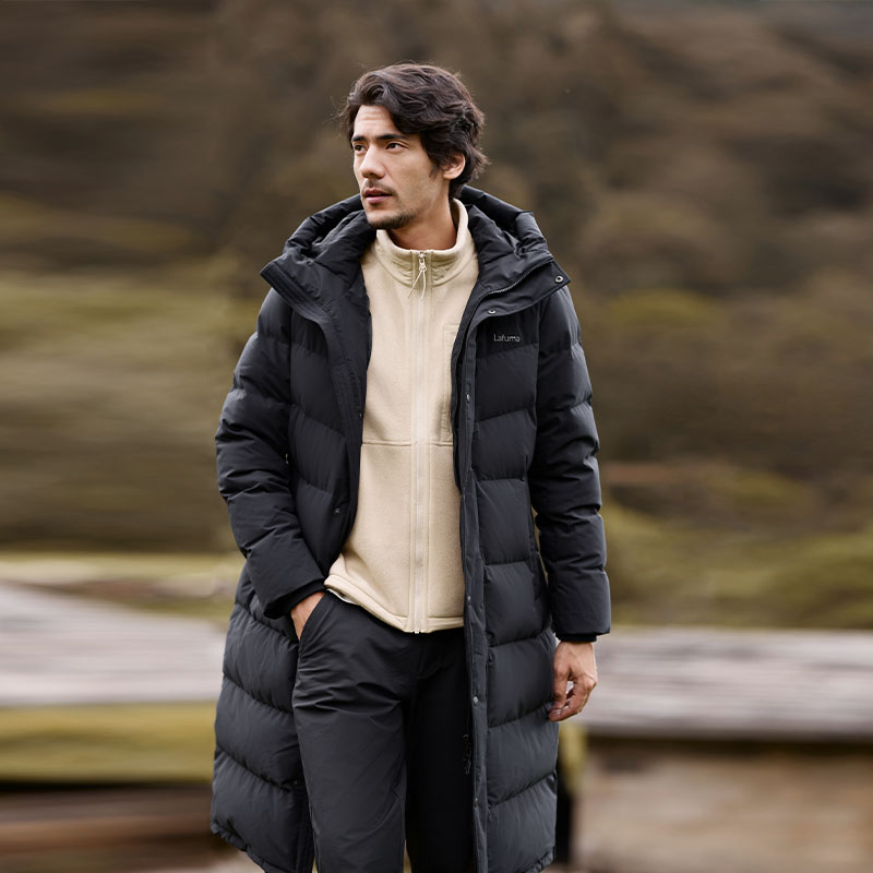 Lafuma  Black Outdoor Waterproof Down Long Parka Coat with Goose Down. LMJU3DH61 圖 6