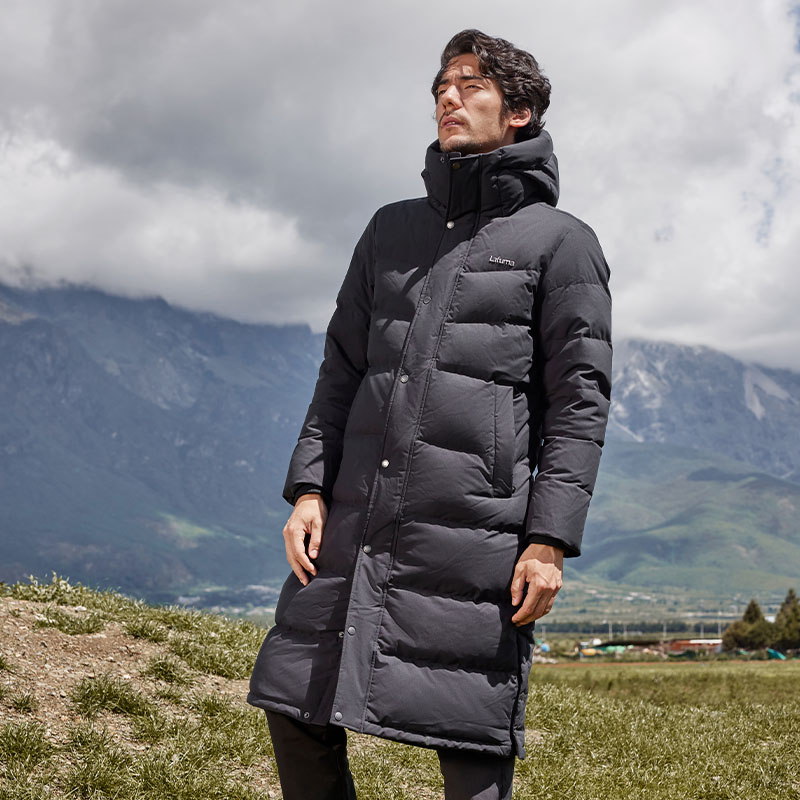 Lafuma  Black Outdoor Waterproof Down Long Parka Coat with Goose Down. LMJU3DH61 圖 7