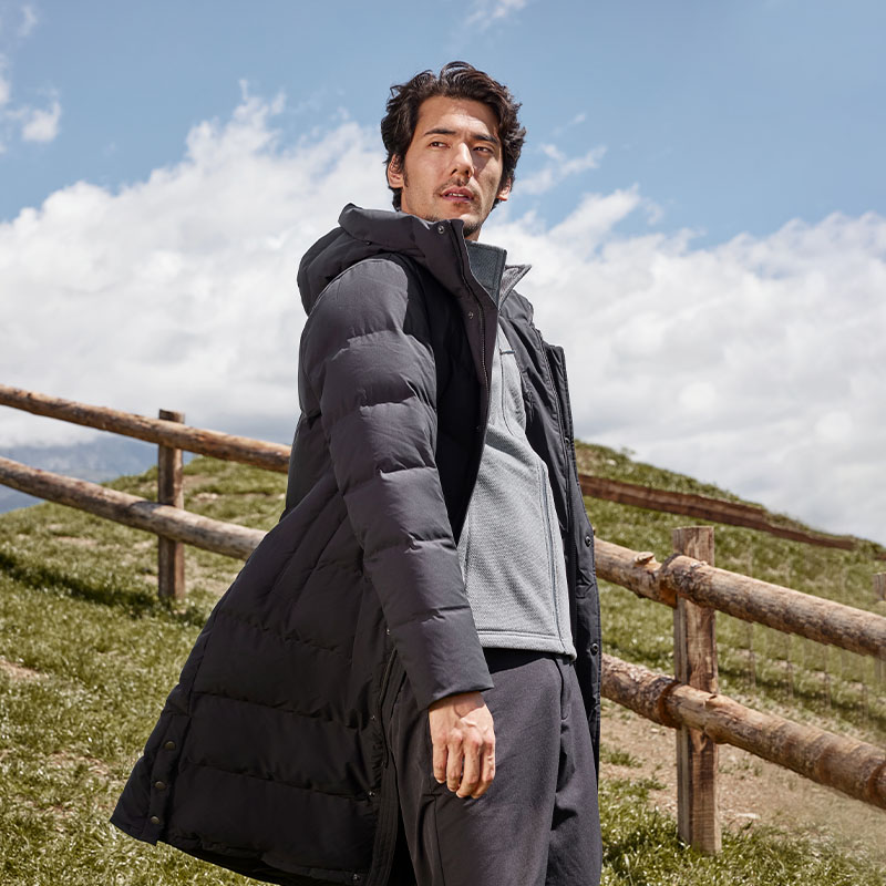 Lafuma  Black Outdoor Waterproof Down Long Parka Coat with Goose Down. LMJU3DH61 圖 8