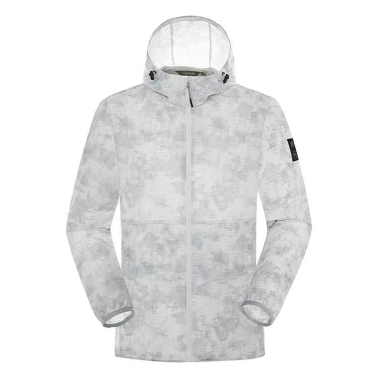 Lafuma  Lightweight Camouflage Hooded Windbreaker - Outdoor & UV Protection. LMJA3BP12